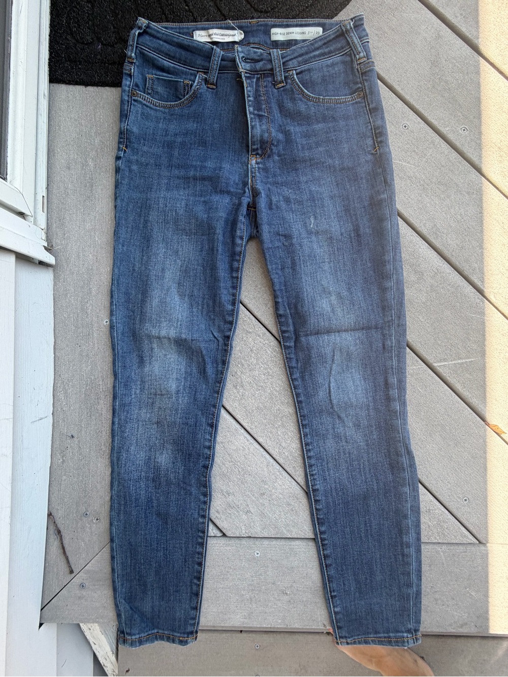 Pilcro and the Letterpress High Rise Denim Legging